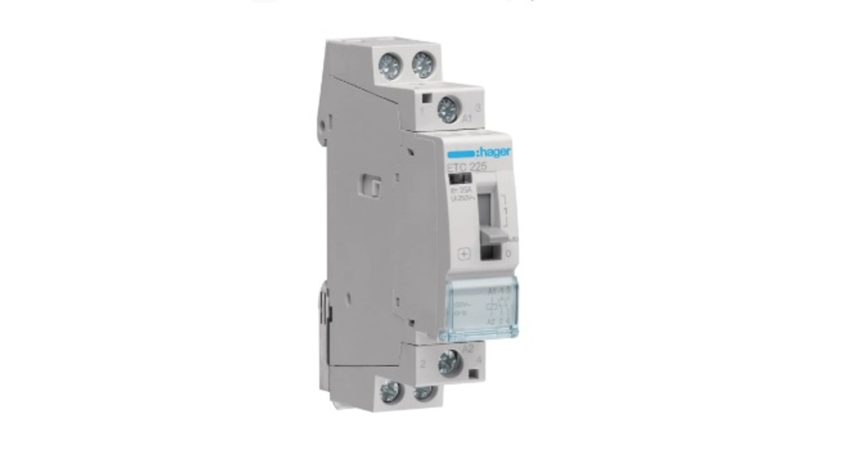 HAGER - Contacteur Jour Nuit 25A - 2F - 230V - Réf ETC225